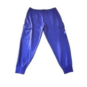 Timberland Mens Cargo Joggers Royal Blue Embossed Logo Athletic Pants XL